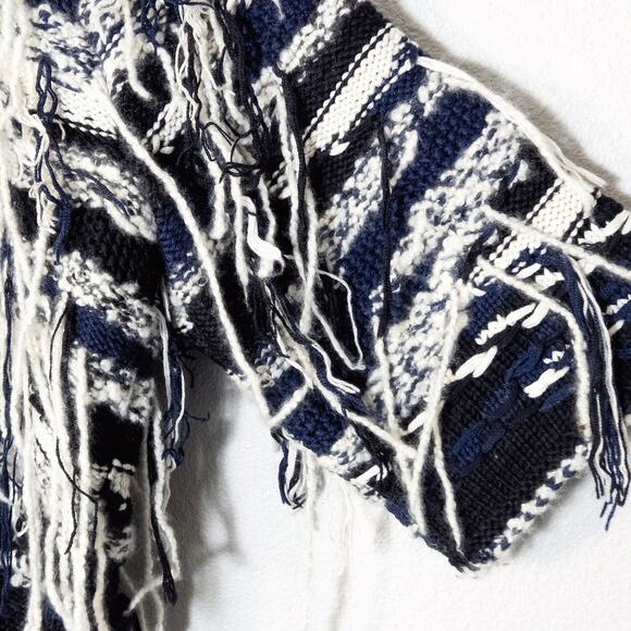 Oscar De La Renta Women’s Sweater Artisanal Avant Garde Handknit Fringe Size XL - Picture 5 of 8